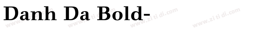Danh Da Bold字体转换